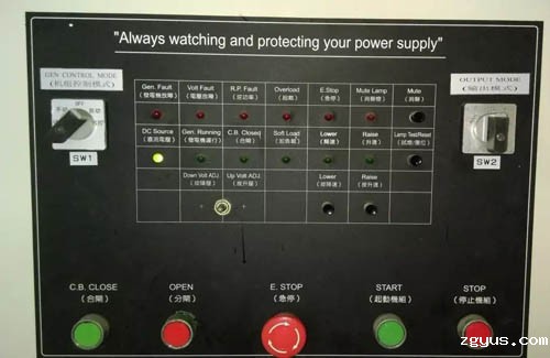 柴油发电机并网柜面板