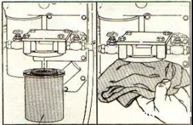 拆下冷却液滤清器